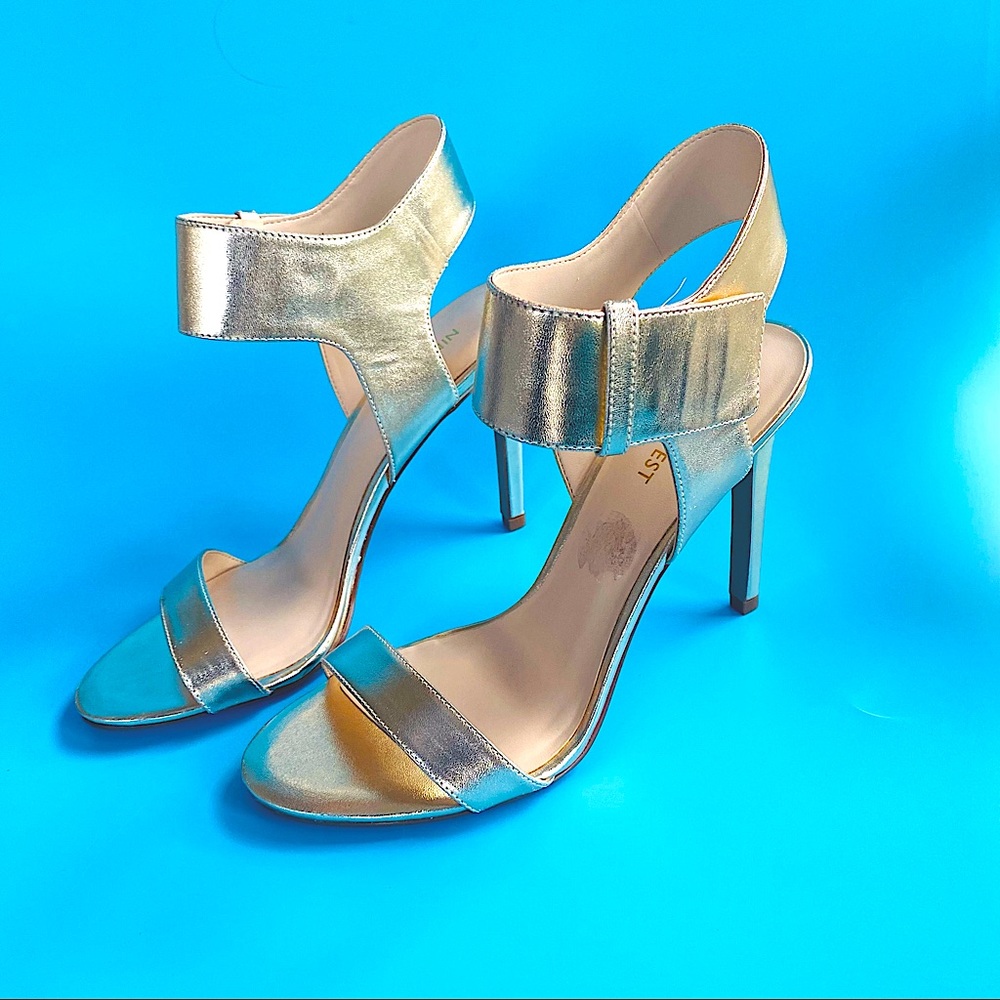 NEW Nine West Strappy Evening Heels Sandals Party Cocktail Brodea Sz 8.5
